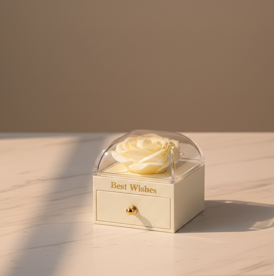 Set Cadou Trandafir & Colier Inimă.