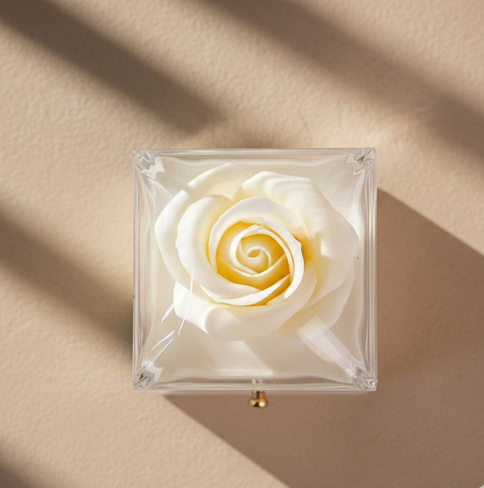 Set Cadou Trandafir & Colier Inimă.